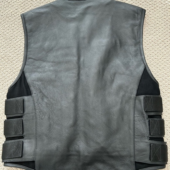 NWT Men’s Large Commando Leather Motorcycle Vest - Picture 2 of 11